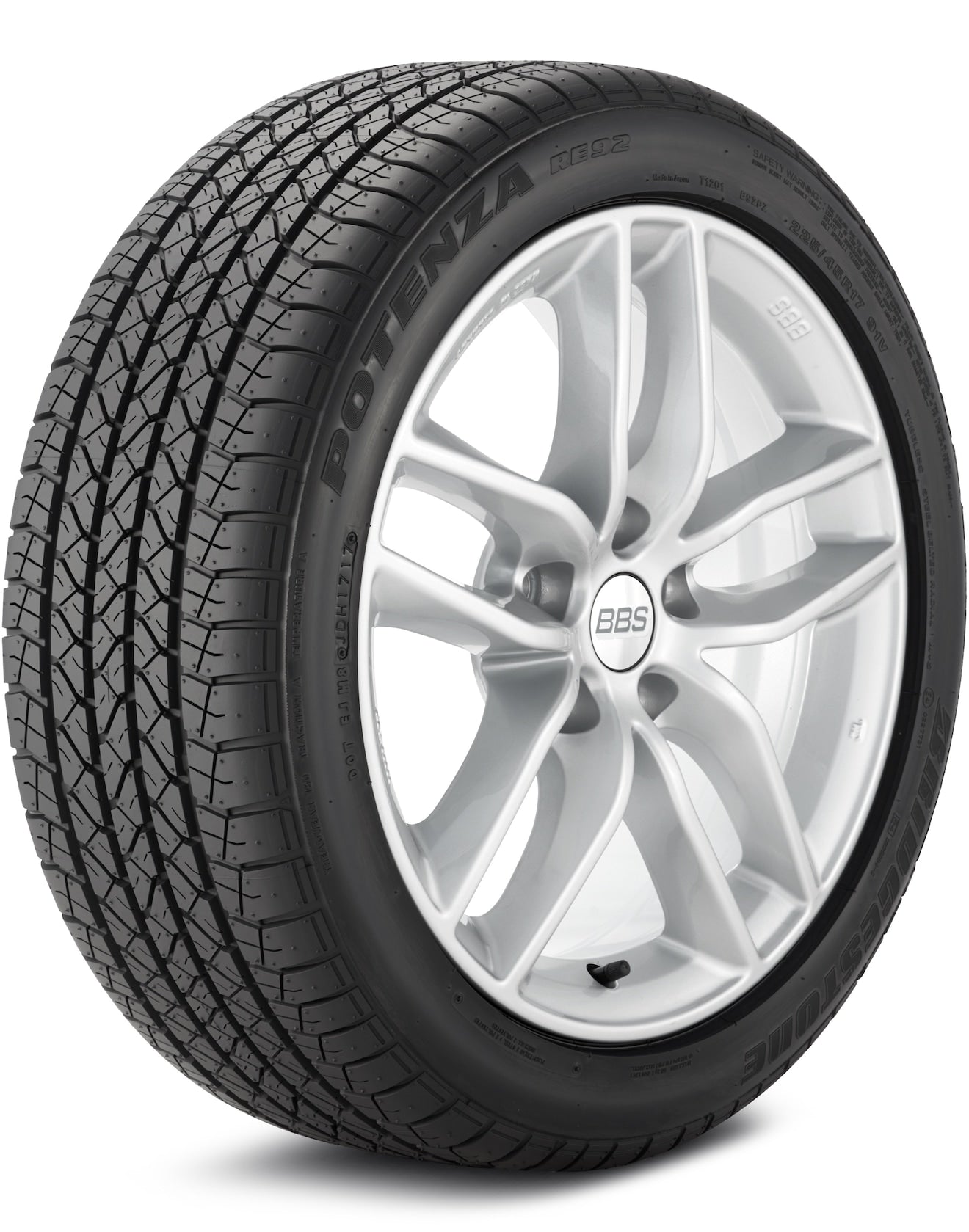Bridgestone Potenza RE92 165/65R14 78S All-Season Performance Tire - Perfect for Sedans, Coupes & Compact Cars