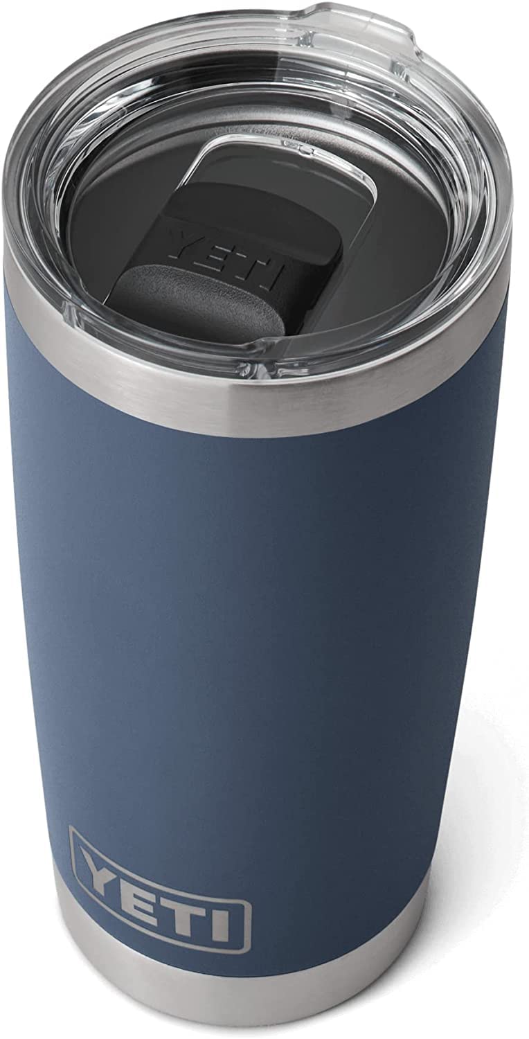 YETI Rambler 20 oz Stainless Steel Vacuum Insulated Tumbler with MagSlider Lid - Keeps Drinks Hot or Cold for Hours - Perfect for Coffee, Tea, Outdoor Adventures, Office & Travel