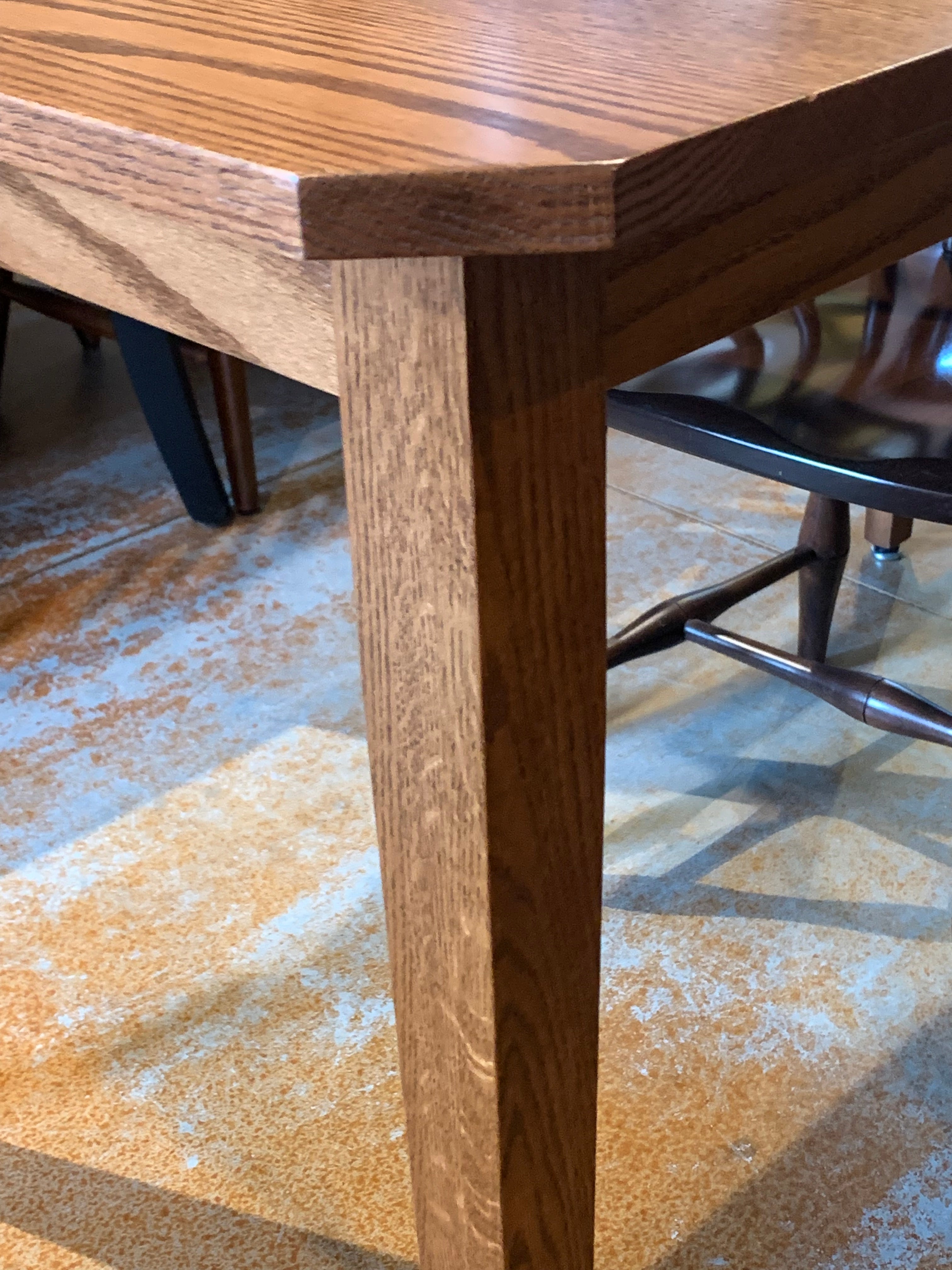 Solid Oak Wood Dining Table 30x30x30 Inches - Modern Farmhouse Style Showroom Quality Dining Table for Kitchen, Dining Room & Small Spaces