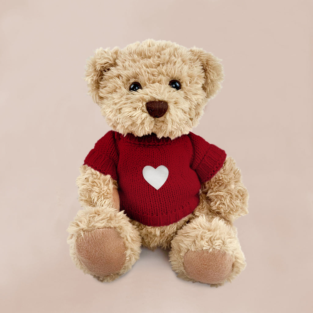 Valentine's Day Teddy Bear - Soft Red Plush Stuffed Animal Gift for Her/Him - Perfect for Anniversaries, Romantic Surprises & Couples Gifts
