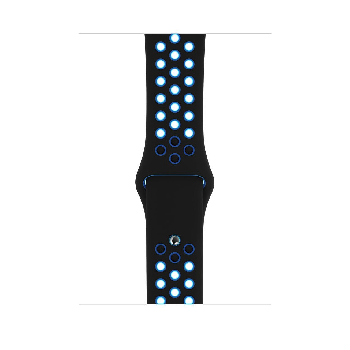 Premium Sport Band for Apple Watch - Durable & Comfortable Active Strap in Black & Blue - Perfect for Running, Gym & Outdoor Activities