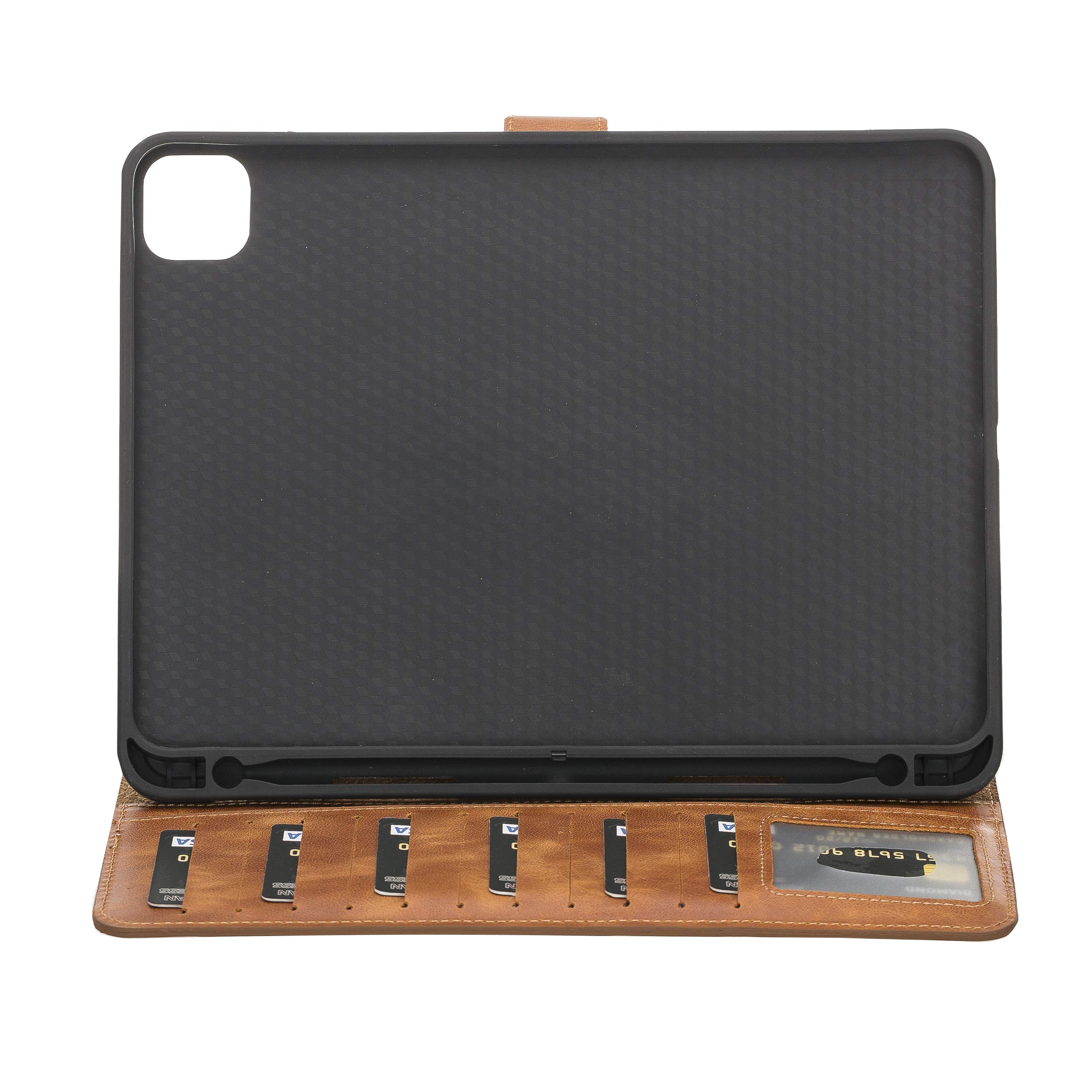 Venito Parma Genuine Leather iPad Pro 11 Case (2020 & 2021 Models) - Handmade Folio Stand Cover with Card Slots | Perfect for Work, Travel & Home Office Use (Antique Brown)