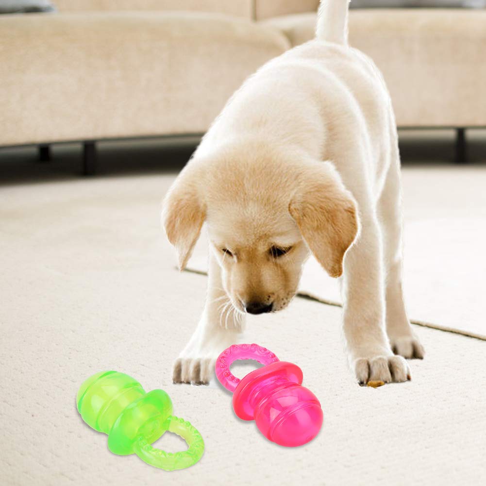 Durable Puppy Molar Chew Toy - 2Pcs Pacifier Teething Toys for Small Dogs & Puppies - Perfect for Teething Relief, Anxiety Soothing & Dental Health