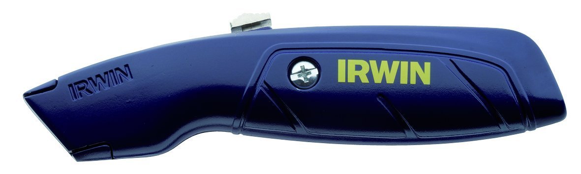 Irwin Tools - Standard Retractable Utility Knife with 5 Blades - Heavy Duty Construction for DIY Projects, Crafting, and Home Improvement