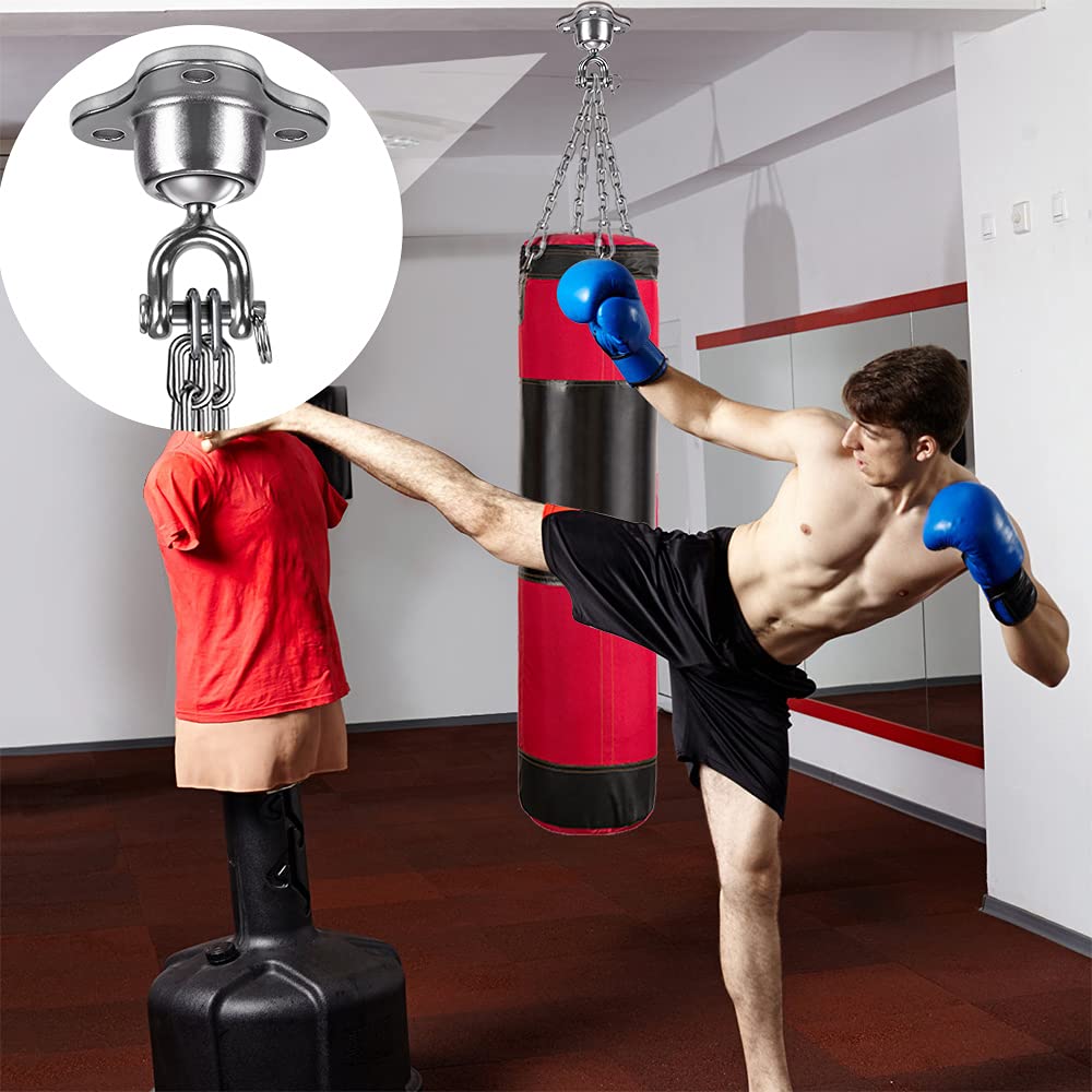 SELEWARE Heavy Duty Boxing Punching Bag Hanger Bracket - Professional Muay Thai & MMA Training Equipment for Home Gym, Garage, or Basement Workout Space