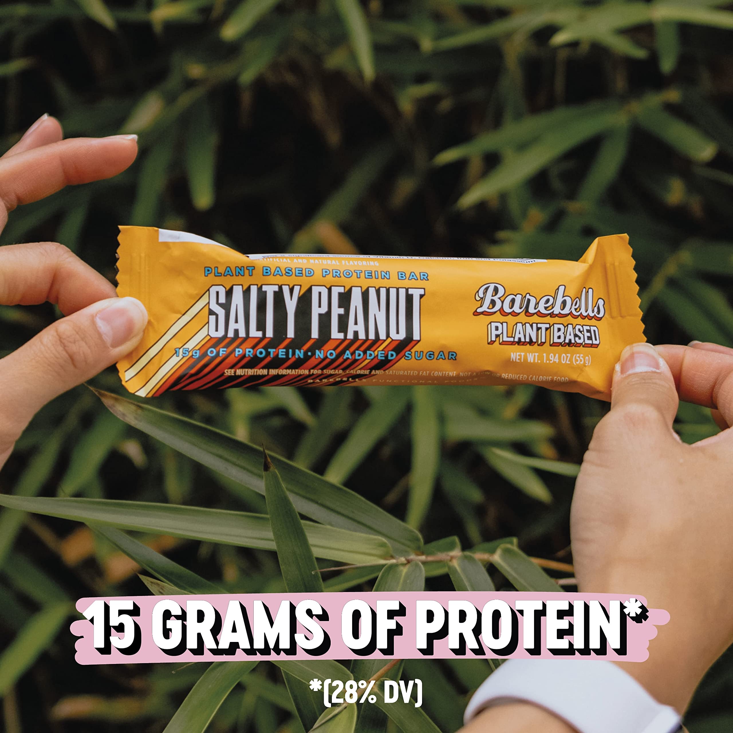 Barebells Vegan Protein Bars Salty Peanut - 12 Count (Pack of 2) | Plant-Based High Protein Snack with 15g Protein & 1g Sugar | Low Sugar Chocolate Protein Bars for Breakfast, Gym, Workout & On-The-Go Energy
