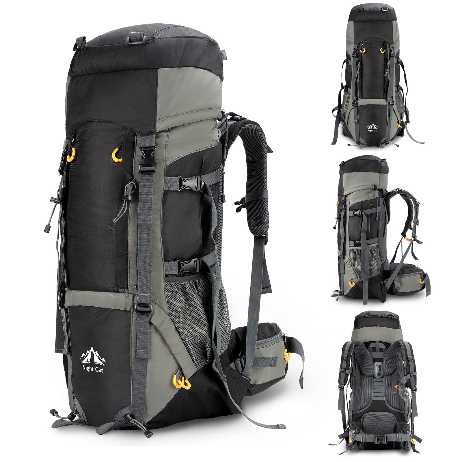 90L Waterproof Lightweight Hiking Backpack for Men & Women - Internal Frame Camping Backpack with Breathable Design for Outdoor Adventures, Mountaineering & Travel