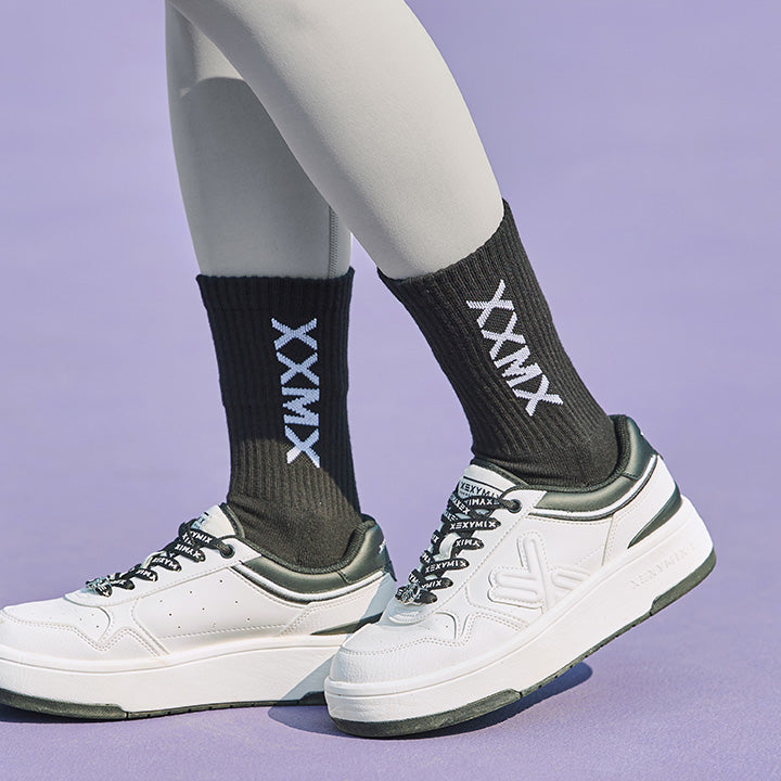 XXMX Logo Crew Socks - Comfortable Cotton Ankle Socks for Men & Women - Perfect for Casual Wear, Sports & Gifts