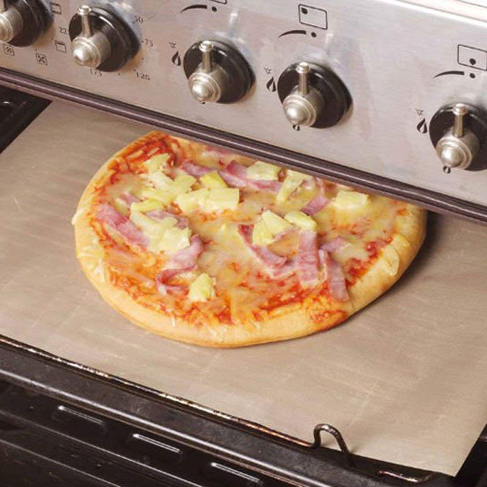 3-Pack Non-Stick Oven Liners 40x30cm - Reusable BBQ Grill Mats for Baking, Roasting & Grilling - Dishwasher Safe Cooking Sheets for Easy Cleanup - Perfect for Oven, Grill, Toaster & Air Fryer Use