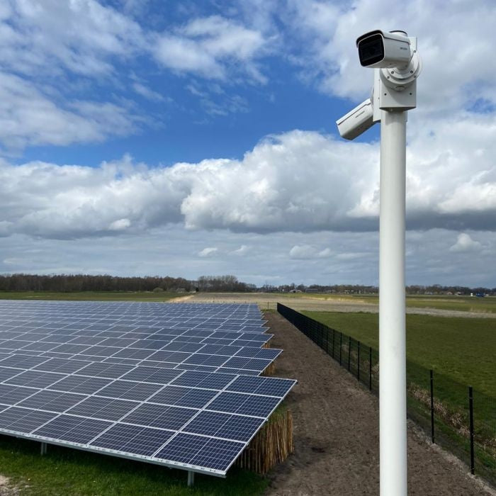Adjustable Aluminum Camera Mast 4 Meters Ø 90mm with Tile Frame - Perfect for Outdoor Photography, Video Shooting, and Surveillance Installations