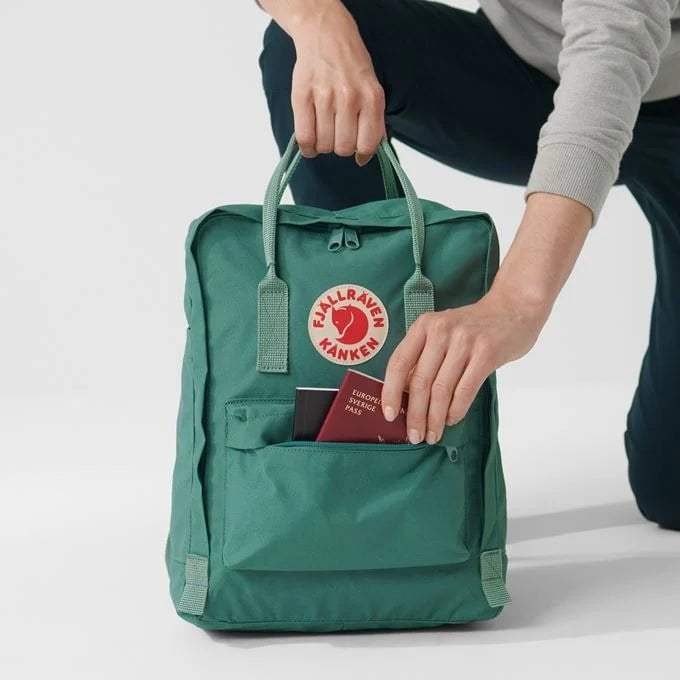 Fjallraven Kanken Backpack - Lightweight Durable Laptop Backpack for School & Travel, Deep Turquoise Blue, Perfect for Students, Hiking & Everyday Use