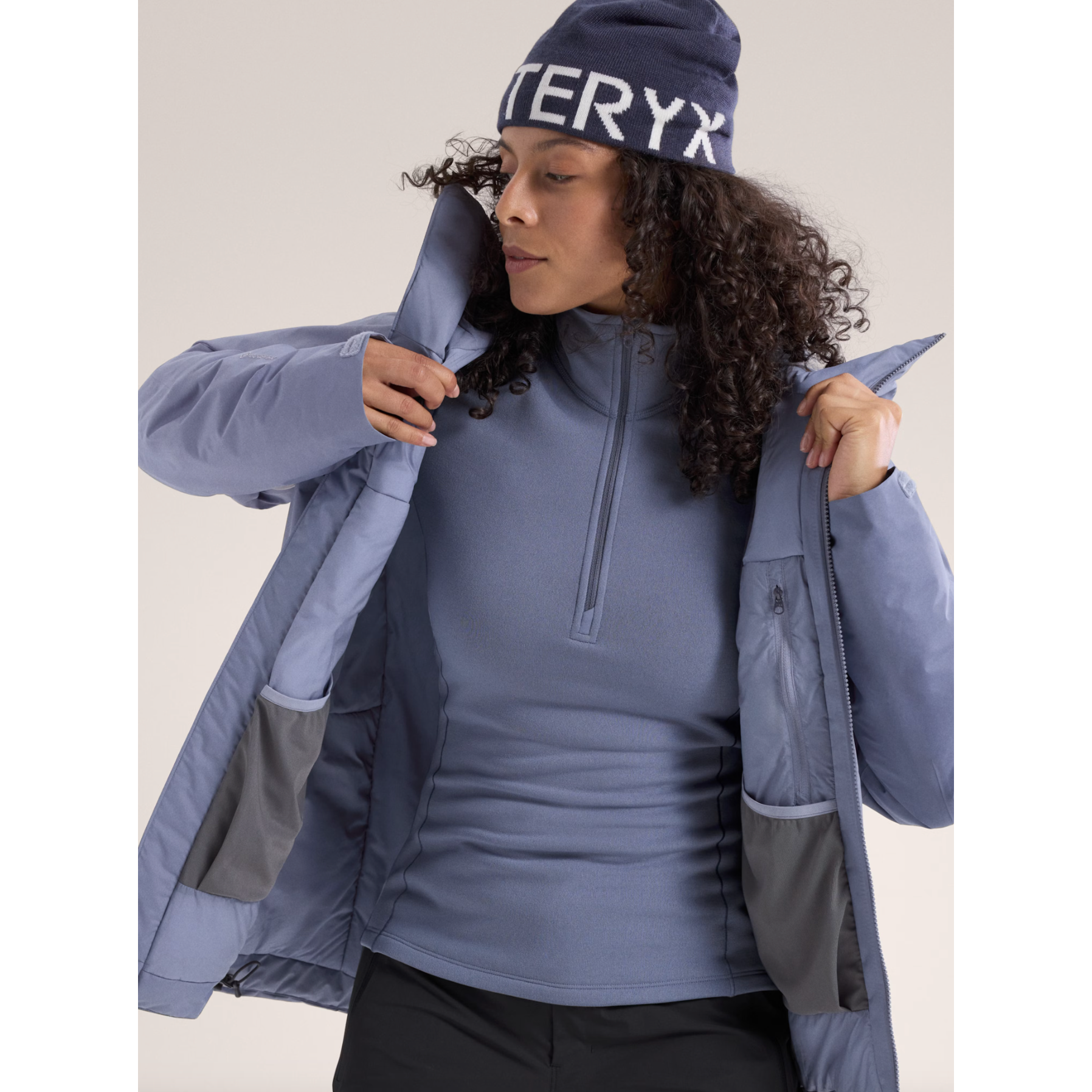 Arc'teryx Women's Kyanite Baselayer Zip Neck - Lightweight Fleece Jacket for Hiking, Running & Outdoor Activities | Moisture-Wicking & Breathable Mid Layer