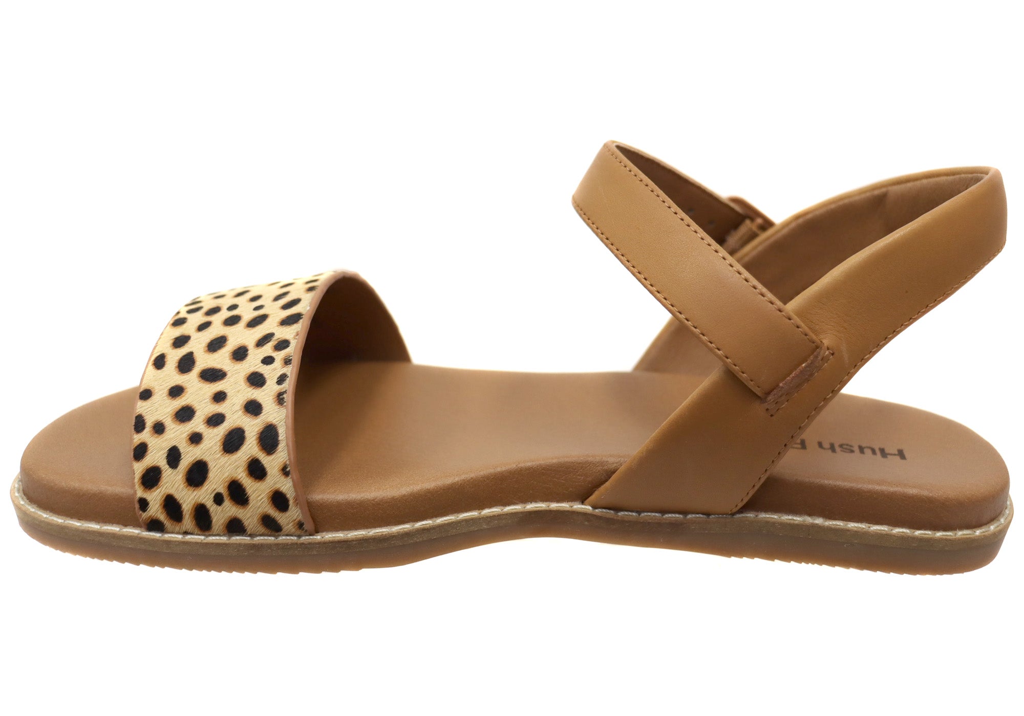 Hush Puppies Women's Comfortable Leather Sandals - Breathable & Supportive for Walking, Travel & Summer Outfits