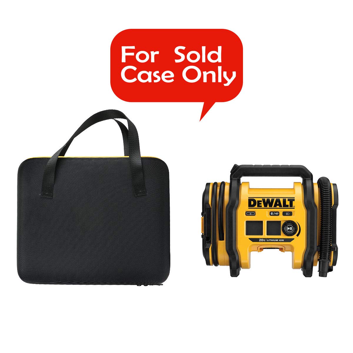 DEWALT DCC020IB 20V Max Tire Inflator Hard Replacement Case - Durable Protective Cover for Air Compressor Accessories | Perfect for Car, Bike & RV Tire Maintenance