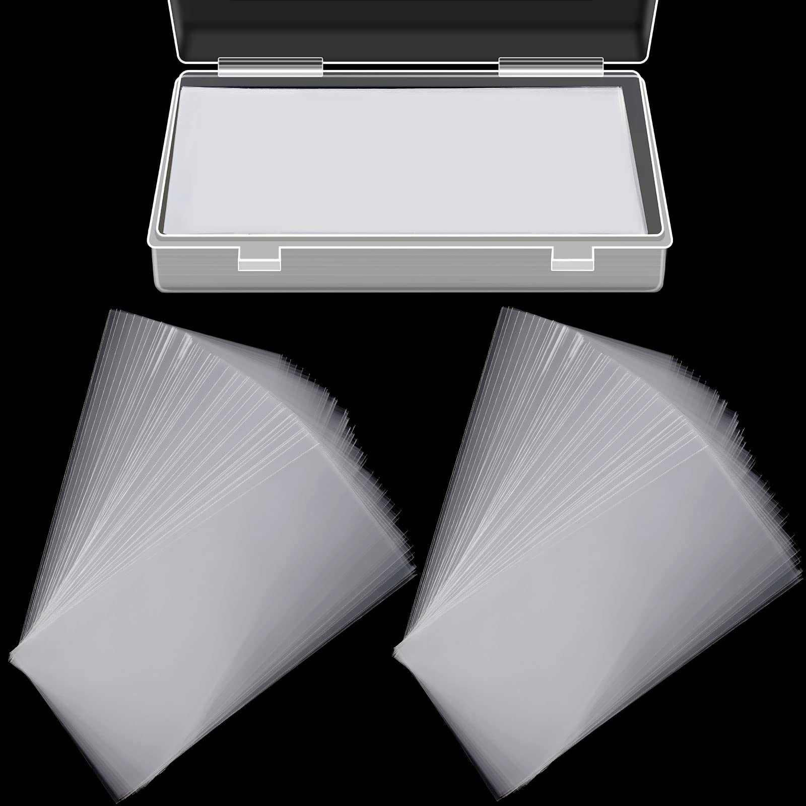 Shappy 151-Piece Clear Plastic Bill Holder Set - Currency Sleeves & Money Protectors for Collectors, Stamps, and Banknotes - Durable Storage Case Included | Perfect for Coin Shows, Gift Wrapping, and Organizing Valuable Collections