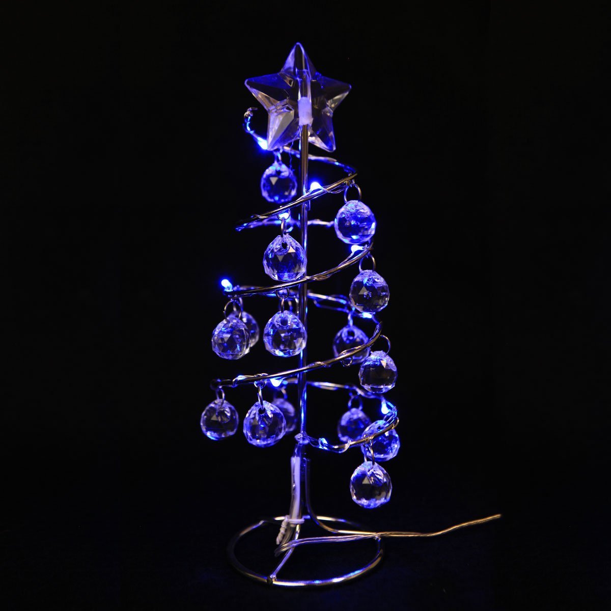 20 LED Battery Operated String Lights - 7ft Silver Wire Blue Fairy Lights for Bedroom, Wedding, Party & Outdoor Decor