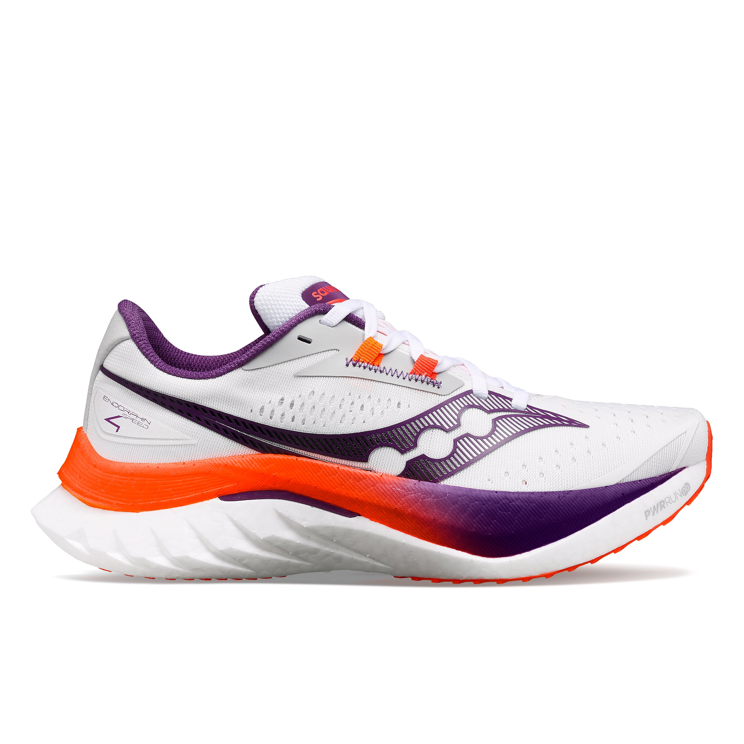 Women's Running Shoes Endorphin Speed 4 - Lightweight Cushioned Sneakers for Marathon Training (White/Violet) | Perfect for Road Running, Gym Workouts & Daily Jogging
