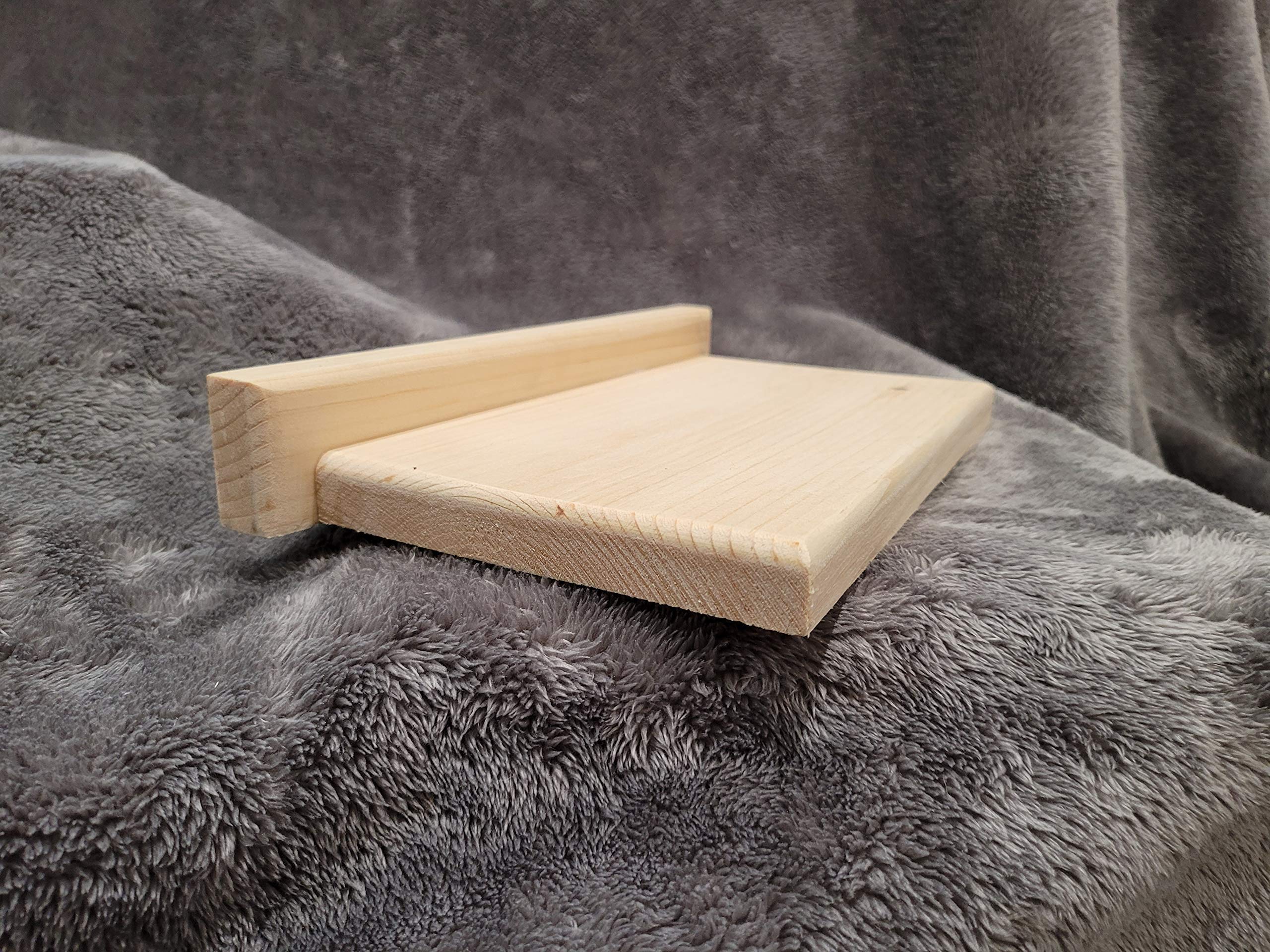 16-Piece Chinchilla Ledge Shelves Set with Poop Guards - Kiln-Dried Pine Wood Small Animal Platform with Mounting Hardware - Perfect for Chinchilla Cages, Rat Habitats & Small Pet Climbing Accessories