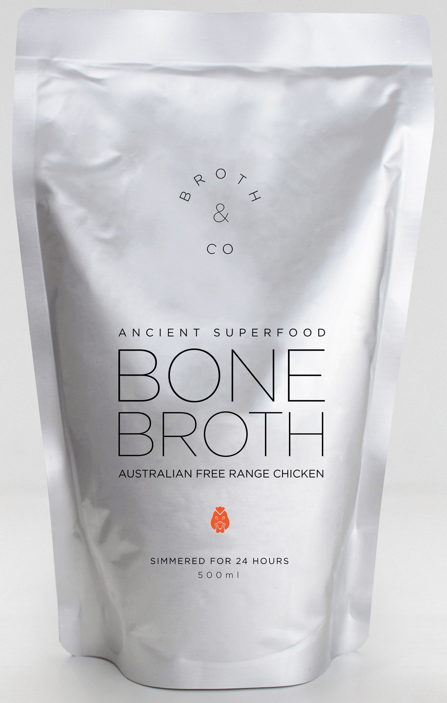 Organic Free Range Chicken Bone Broth by Broth & Co. - Keto, Paleo Friendly, High Protein Collagen Rich Superfood for Gut Health, Soups & Cooking