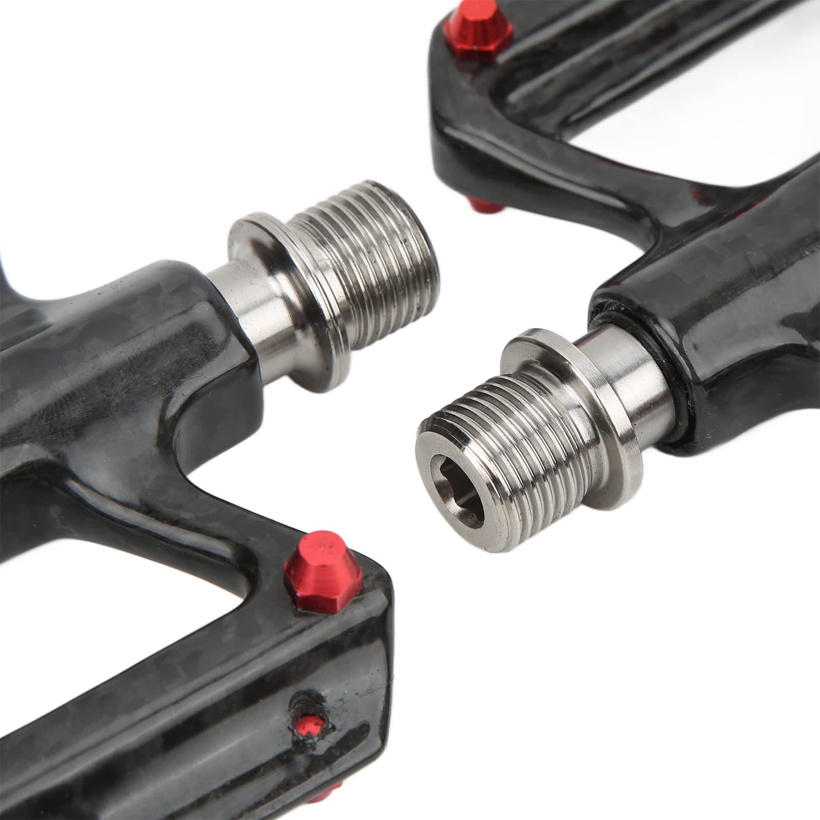 Premium Carbon Fiber Bike Pedals - 1 Pair with 3 Bearings Axle for MTB & Road Bikes | Lightweight & Durable Cycling Pedals for Mountain & Commuter Bikes
