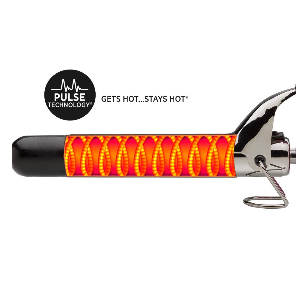 Professional Pink Titanium Curling Iron 1 Inch - Hot Tools Salon-Grade Hair Wand for Long Lasting Curls & Waves - Perfect for Home Styling, Weddings & Special Occasions