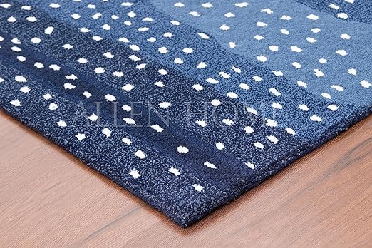Allen Home Traditional Wool Area Rugs - 100% Hand Tufted, Durable & Soft - Antelope Blue 2.5’ x 8’ Living Room, Dining Room, Bedroom & Entryway Rug - Perfect for Cozy Home Decor & High-Traffic Areas