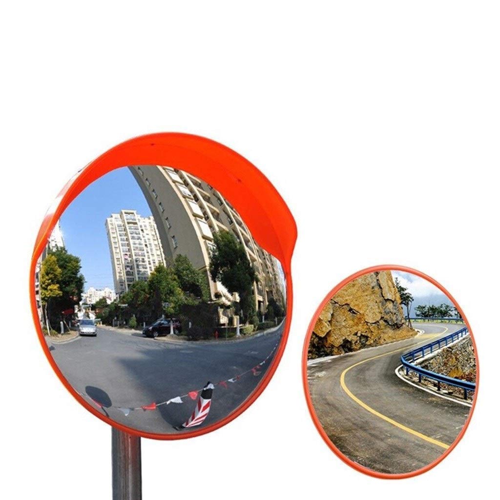 45CM Outdoor Convex Mirror - Wide Angle Traffic Safety Mirror for Roads, Schools & Communities - Weatherproof Security Lens for Enhanced Visibility (Perfect for Parking Lots, Driveways & Crosswalks)