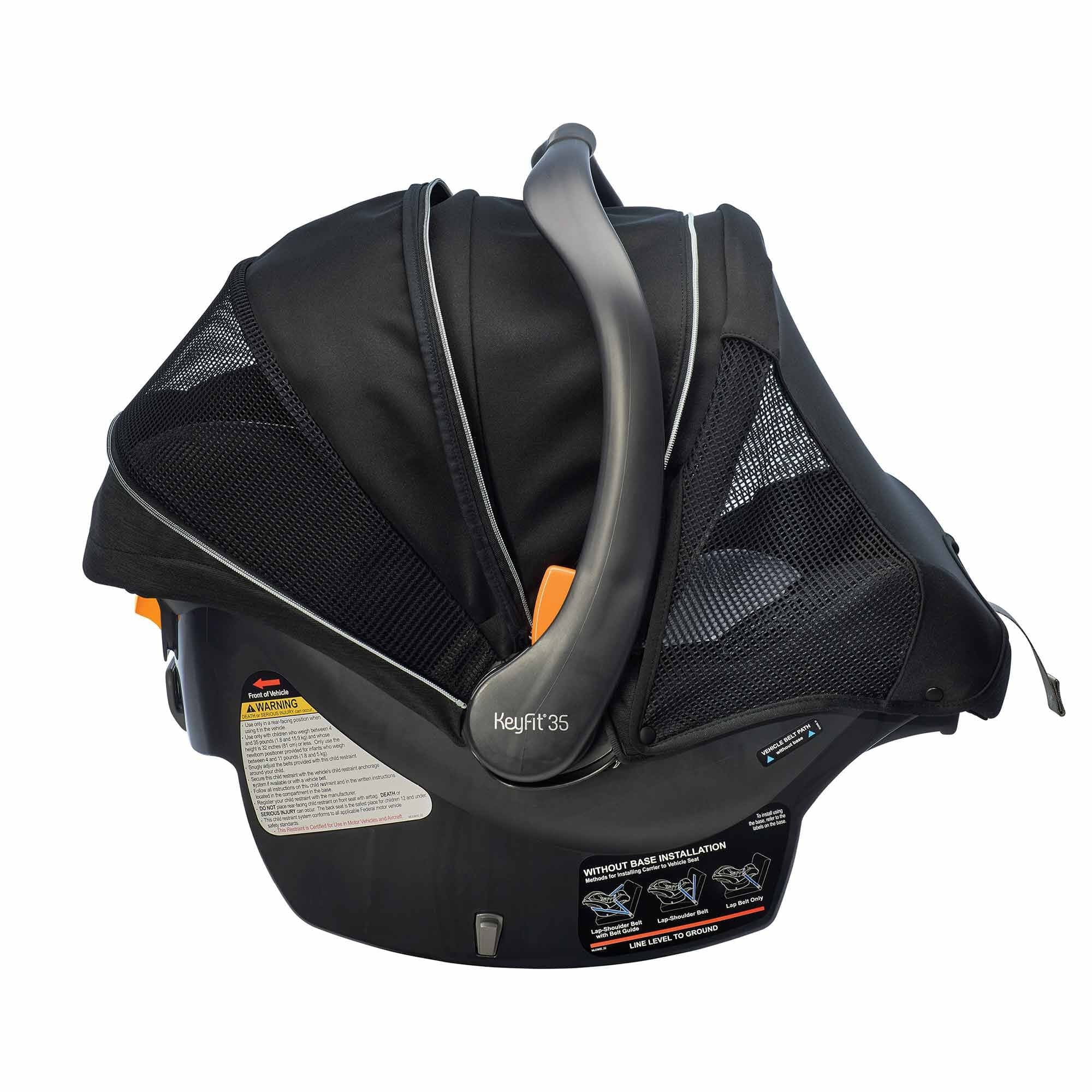 Chicco KeyFit 35 Zip ClearTex Infant Car Seat - Lightweight & Safe Baby Carrier for Newborns 4-35 lbs | Easy Installation for Cars, Travel & Everyday Use