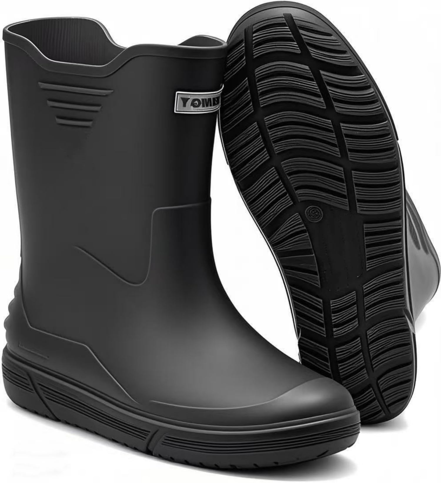 Waterproof PVC Rain Boots for Women & Men - Lightweight Comfortable Rubber Work Boots for Fishing, Farming, Gardening | Slip-Resistant Durable Mud Boots for Outdoor Activities