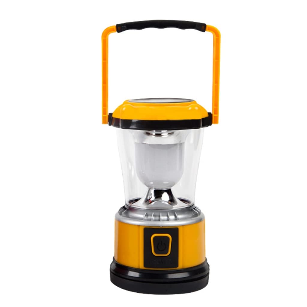 Solar Rechargeable Camping Lantern - 1000LM Portable LED Flashlight for Outdoor, Hiking, Fishing & Emergency Use - Waterproof & Durable Tent Light (Silver, 9x16cm) - Perfect for Power Outages, Backpacking & Night Adventures