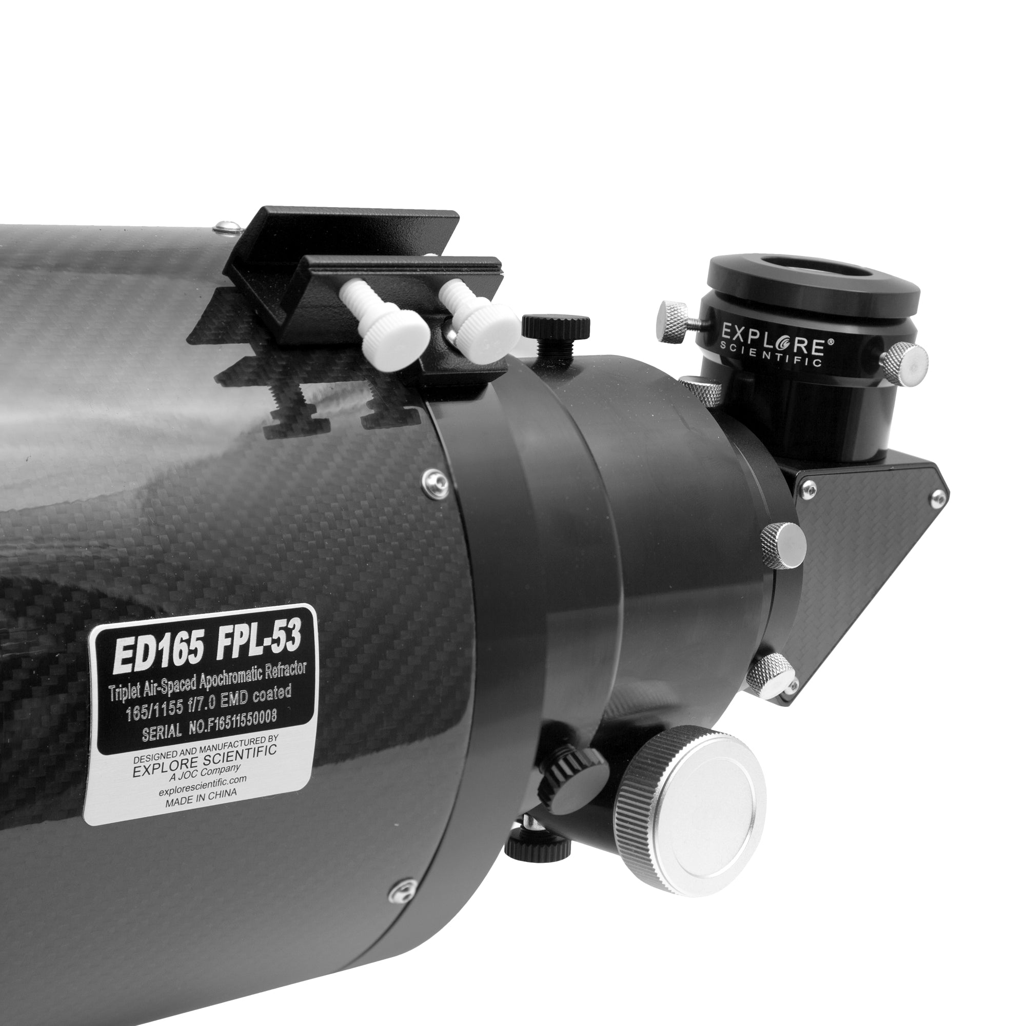 Explore Scientific ED165 FPL53 Air Spaced Triplet Refractor Telescope - Premium 165mm Apochromatic Lens for Astrophotography & Stargazing | Ideal for Astronomy Enthusiasts & Night Sky Observation