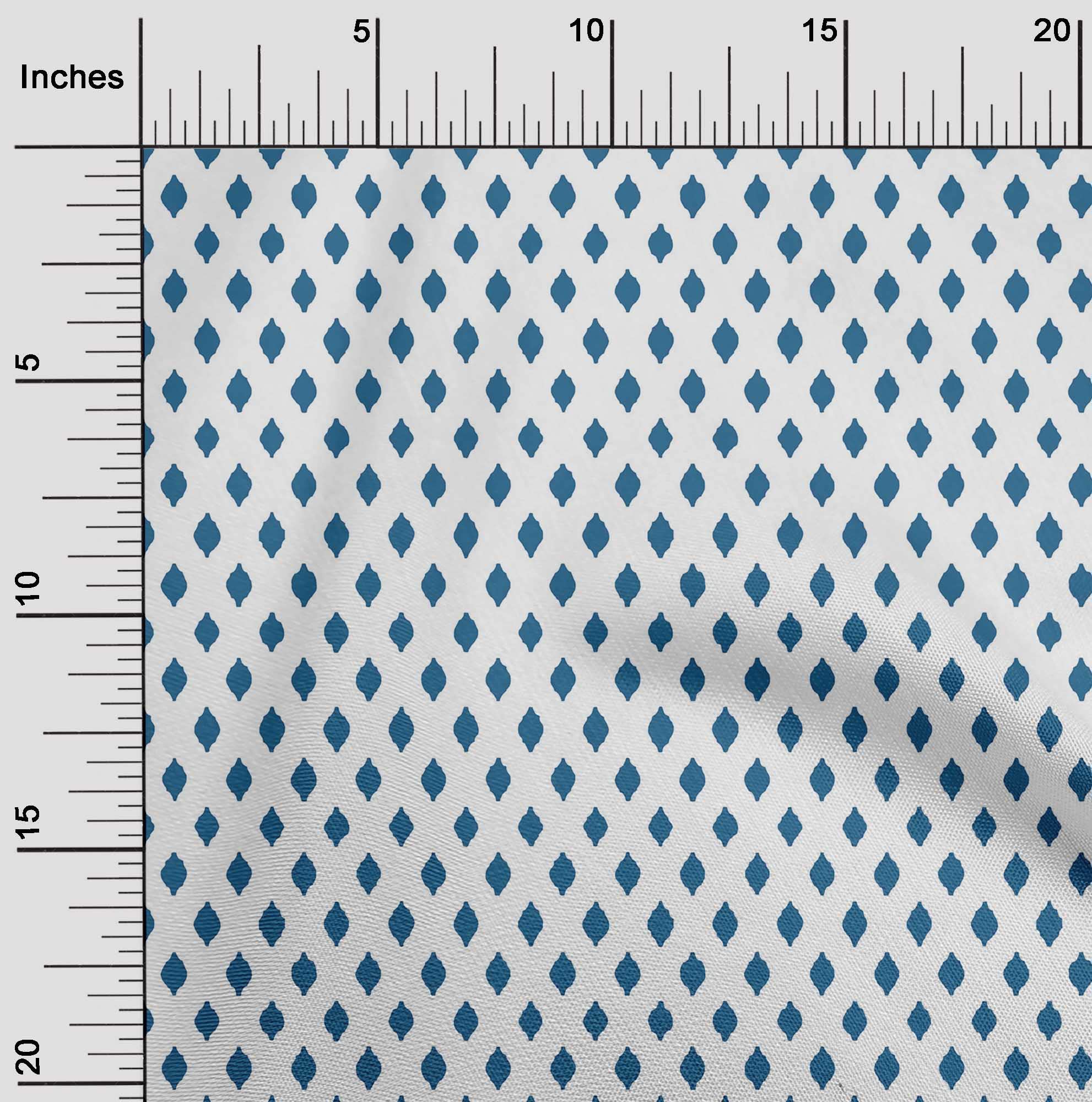Premium Dark Blue Polyester Spandex Fabric - 56