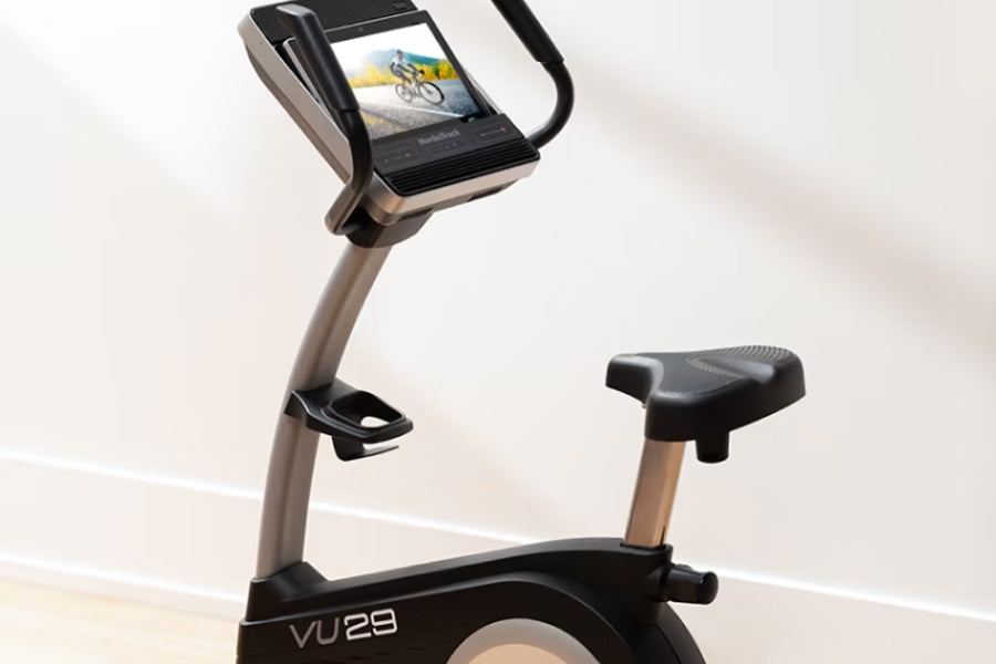NordicTrack Commercial VU 29 Upright Exercise Bike - Indoor Cycling Bike for Home Gym with 29