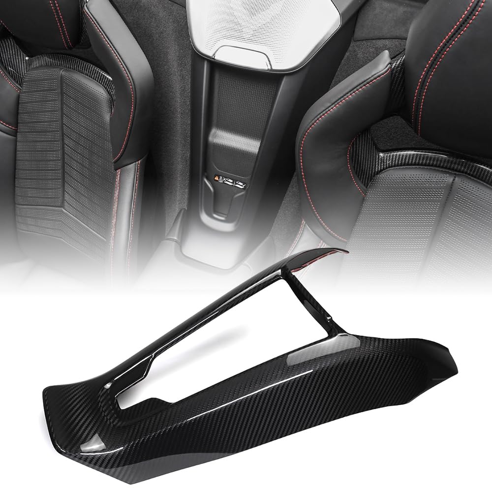 Genuine Carbon Fiber Wireless Charging Panel for Corvette C8 Z51 Z06 Coupe (2020-2024) - Center Console Phone Charger Cover | Perfect for Road Trips & Daily Commuting