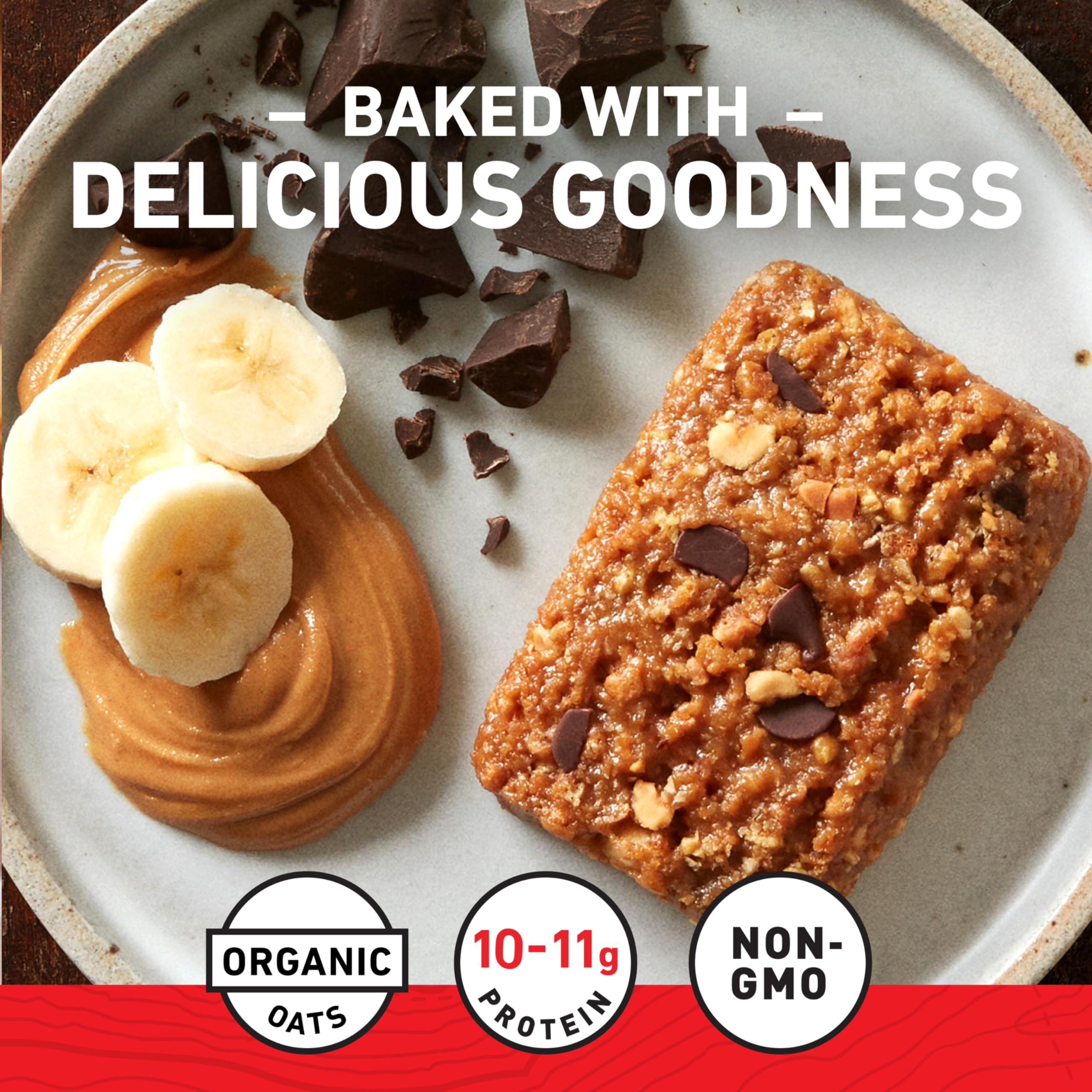 CLIF BAR Peanut Butter Energy Bars - Organic Oats, Non-GMO, Plant-Based Protein Snacks (20 Pack, 2 Flavors Variety) - Perfect for Hiking, Workouts & On-the-Go Nutrition