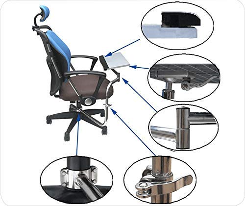 Ergonomic Keyboard Stand with Laptop & Tablet Holder - Adjustable Mouse Mount for Workstation, Office & Video Gaming (Silver) | Perfect for Home Office Setup & PC Gaming Stations