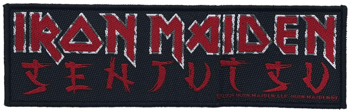 Iron Maiden Senjutsu Album Cover Logo Embroidered Patch - Official Black Woven Iron-on Patch for Jackets, Vests & Backpacks | Heavy Metal Band Merch for Fans & Collectors
