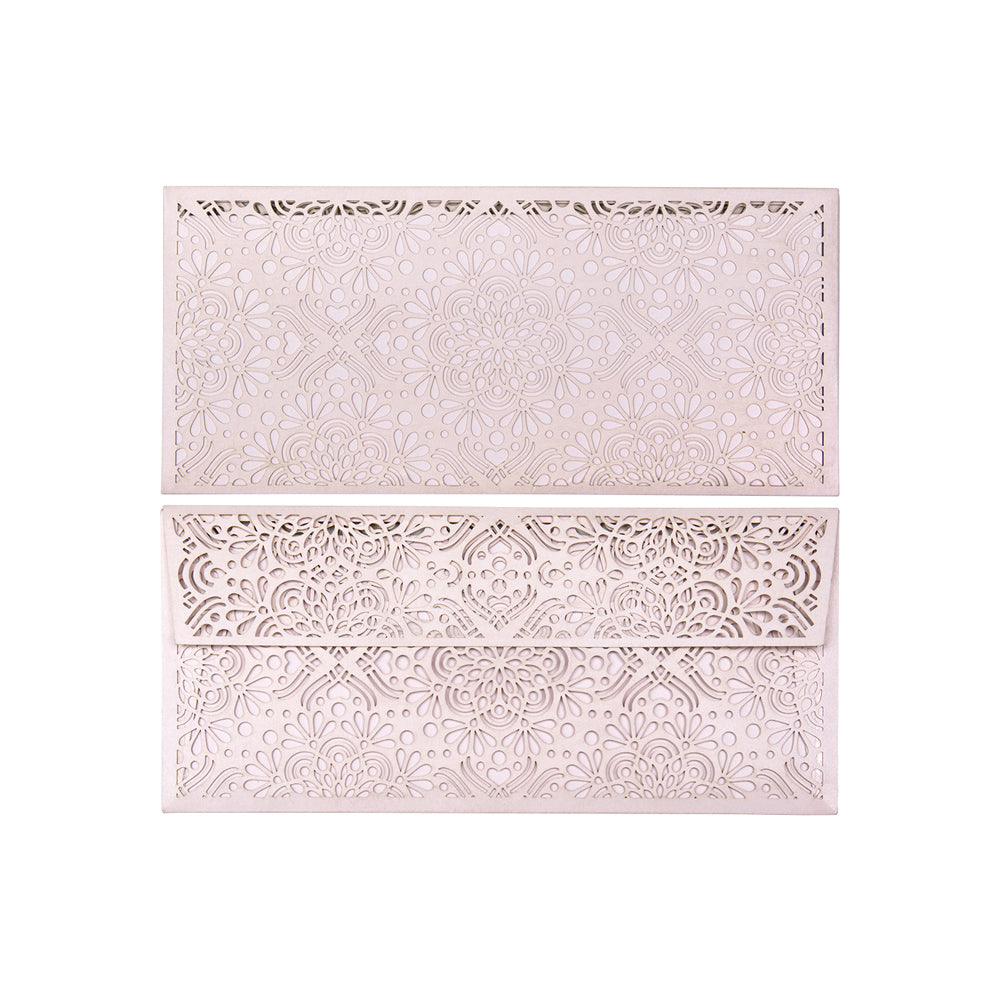 Elegant Blush Pink French Lace Money Envelopes - Set of 50 for Weddings, Bridal Showers & Gift Giving - Premium Quality Lined Envelopes for Cash Gifts