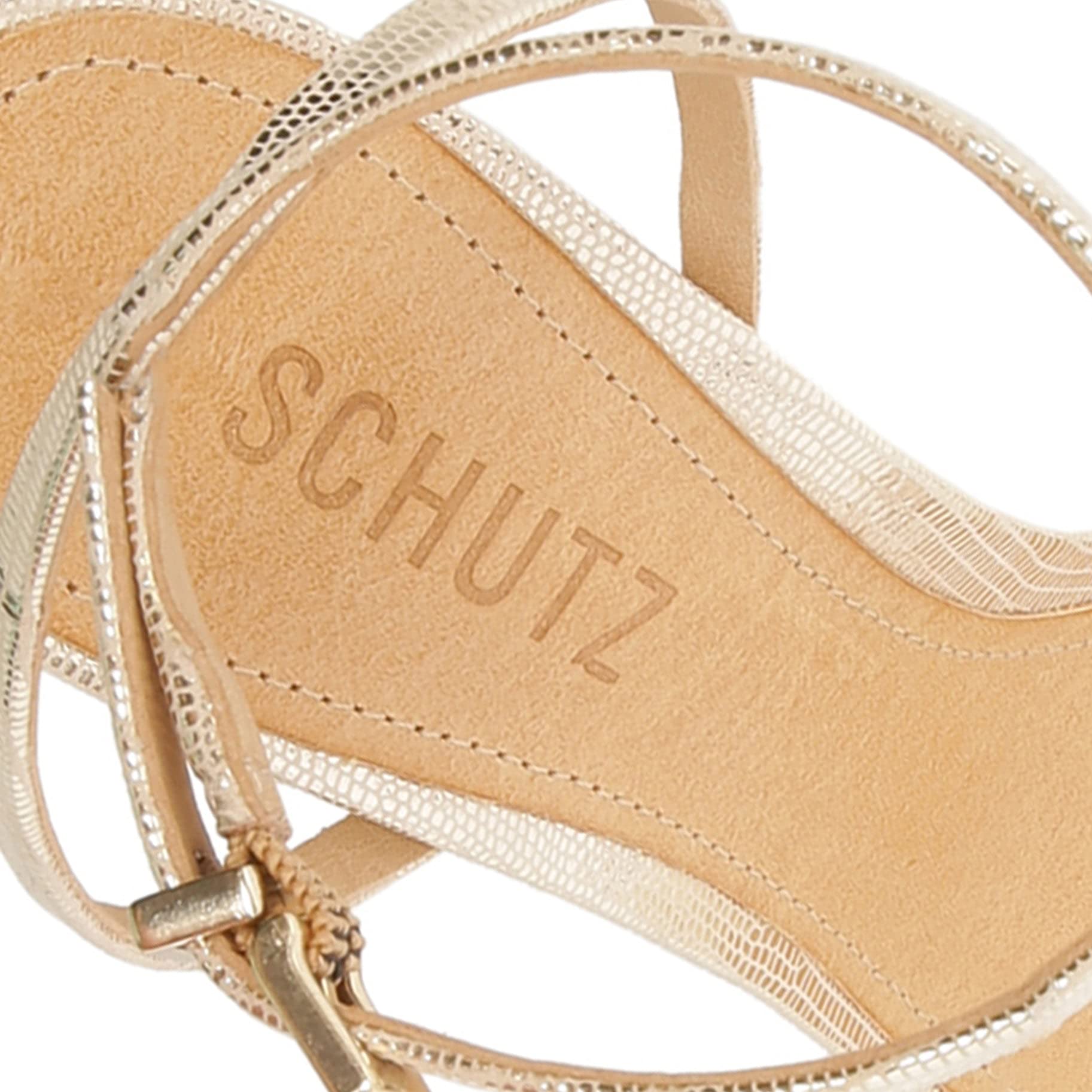 SCHUTZ Women's Altina Sandals - Comfortable Leather Strappy Heels for Summer, Weddings & Date Nights | Fashionable Open-Toe Sandals for Women