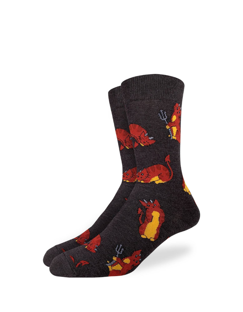 Devil Kitties Socks - Cute Halloween Cat Socks for Women & Men - Funny Kawaii Novelty Socks - Perfect for Cosplay, Gifts, and Everyday Wear