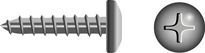 SEACHOICE Phillips Pan Head Tapping Screws - Self-Drilling Metal Screws for Wood, Metal & Plastic - Perfect for DIY Projects, Furniture Assembly & Home Repairs