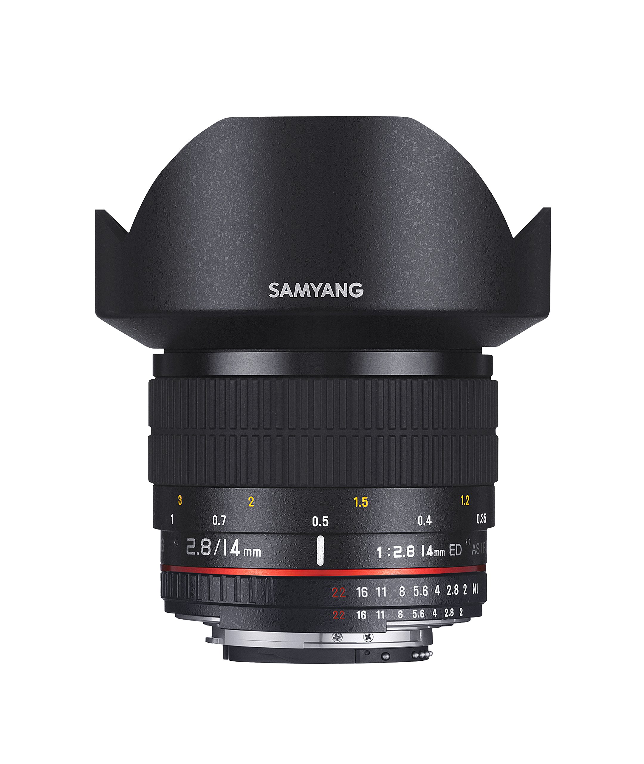Samyang 14mm F2.8 Ultra Wide Angle Lens for Canon EF Mount - Full Frame Manual Focus Prime Lens with AE Chip (Black) - Perfect for Landscape, Architecture & Astrophotography Photography