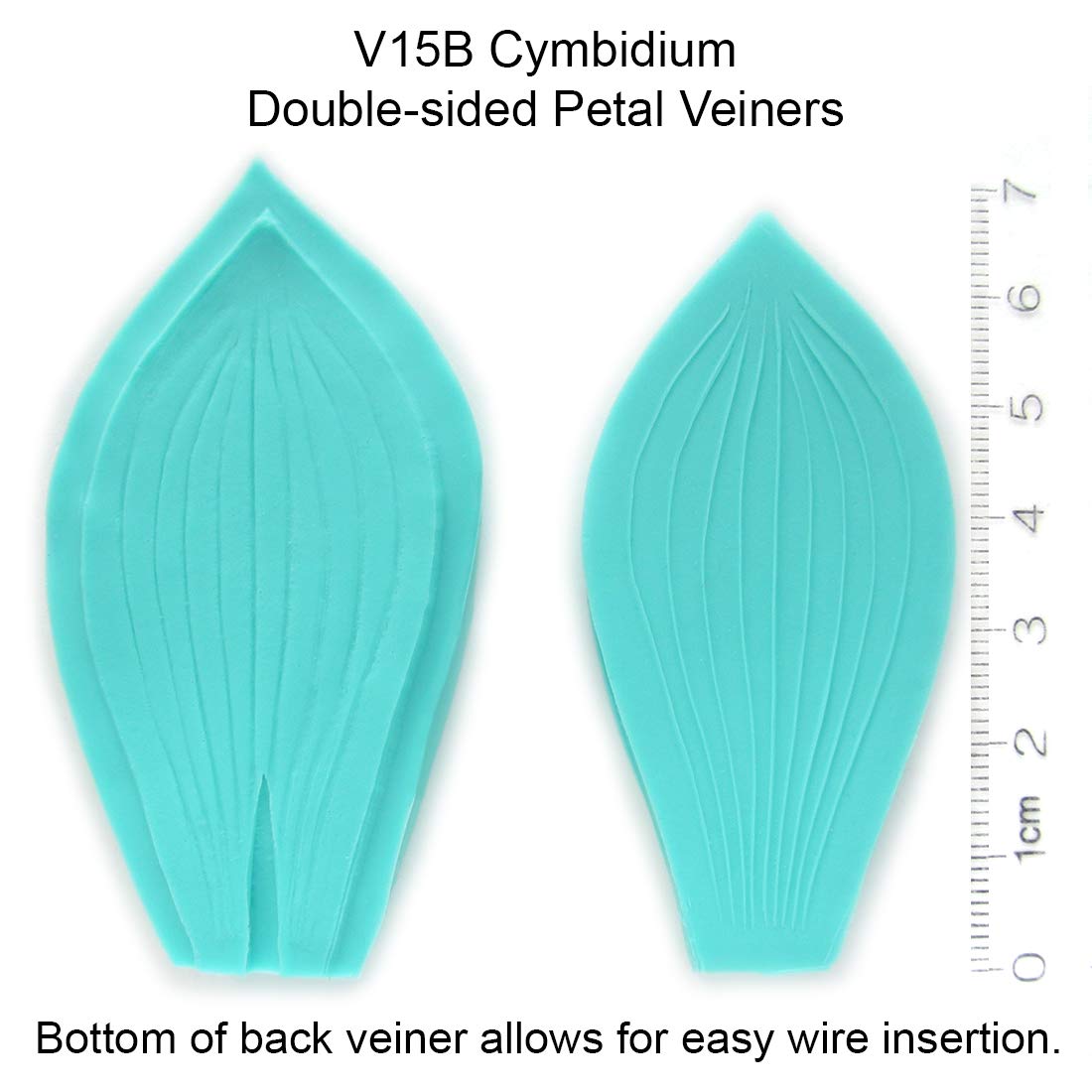 Double-Sided Cymbidium Orchid Veiners Set of 2 for Cake Decorating