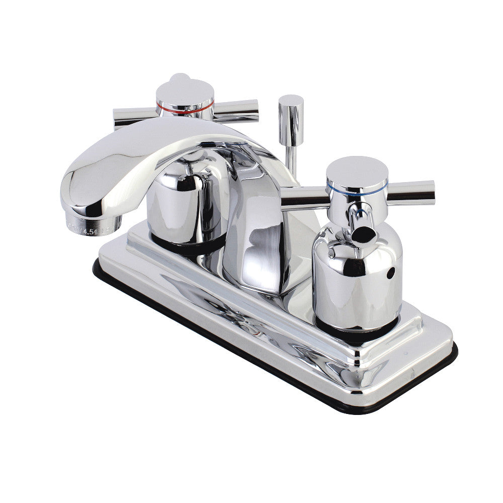 Kingston Brass KB4641DX 4-Inch Centerset Bathroom Faucet - Chrome Finish, Single Handle, Low Flow - Perfect for Small Bathroom Sinks, Powder Rooms & Guest Baths