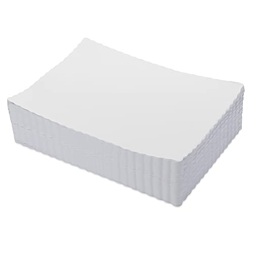Scalloped White Smooth