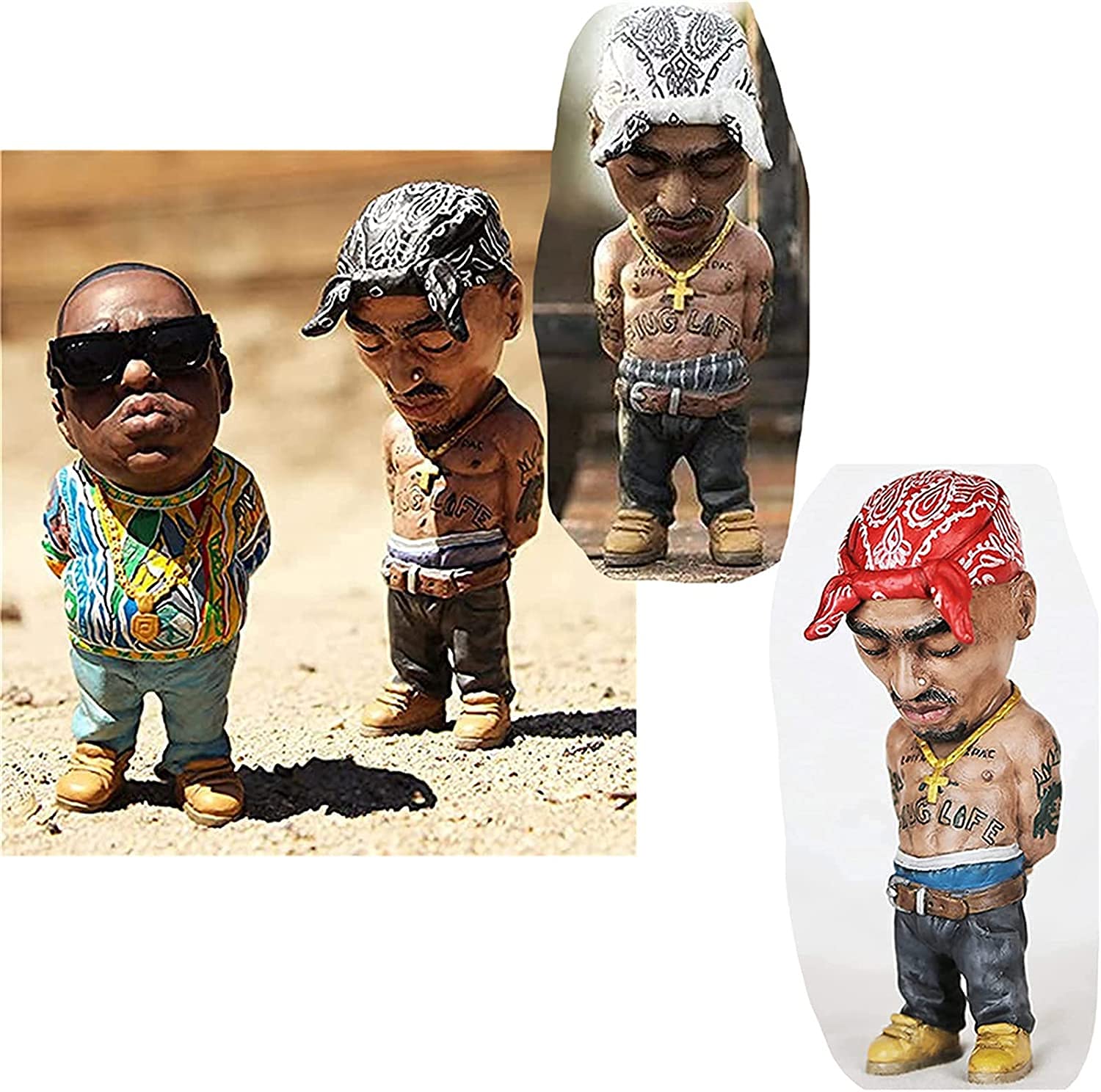 Legend-Commemorative Resin Ornaments - Unique Rap Music Star Sculptures for Fans | Perfect Gift for Friends & Collectors | Home Decor, Office Display & Music Enthusiast Collections