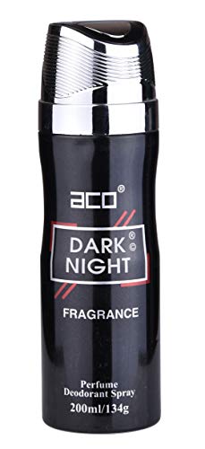 ACO Dark Night Body Spray Deodorant for Men & Women - 200ml Long-Lasting Fragrance | Gym, Work & Daily Use