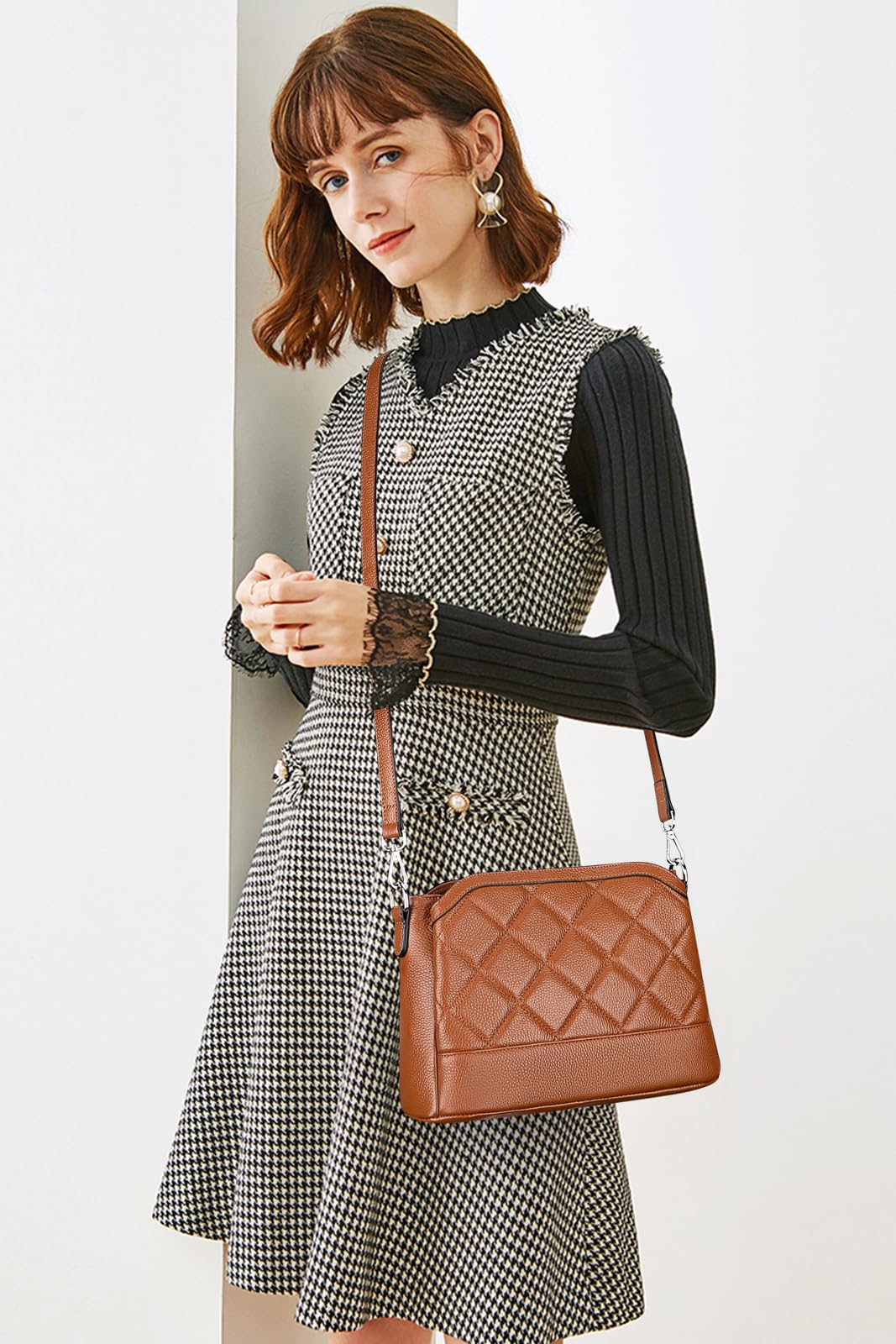 Stylish Over Earth Leather Crossbody Bags for Women - Fashionable Shoulder Purses & Ladies Handbags - Perfect for Work, Travel & Everyday Use