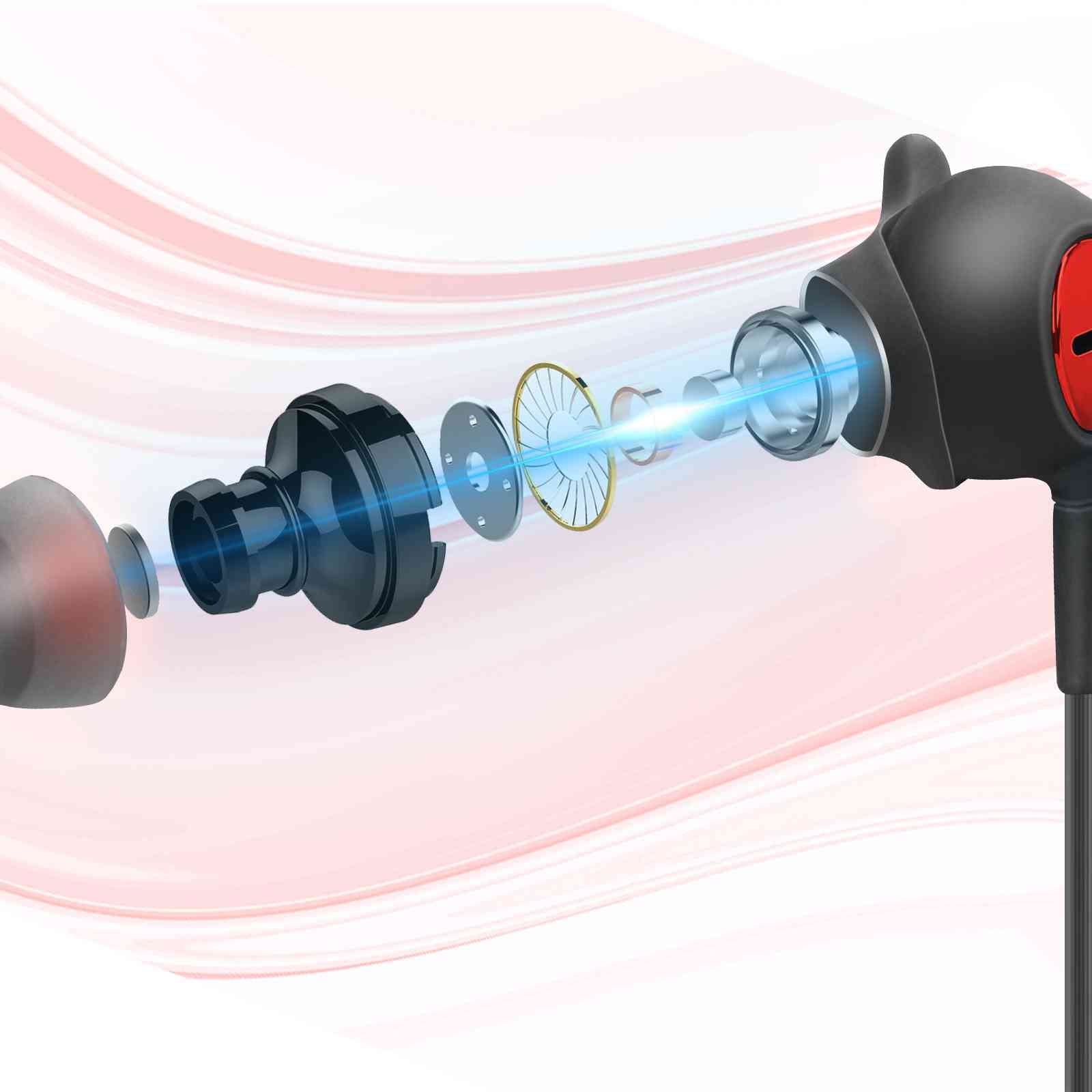 Premium Wired 3.5mm Earphones with Microphone & Volume Control - Deep Bass Noise Isolating In-Ear Headphones - AKG Tuned for T-Mobile Revvl - Perfect for Commuting, Gaming & Music Lovers