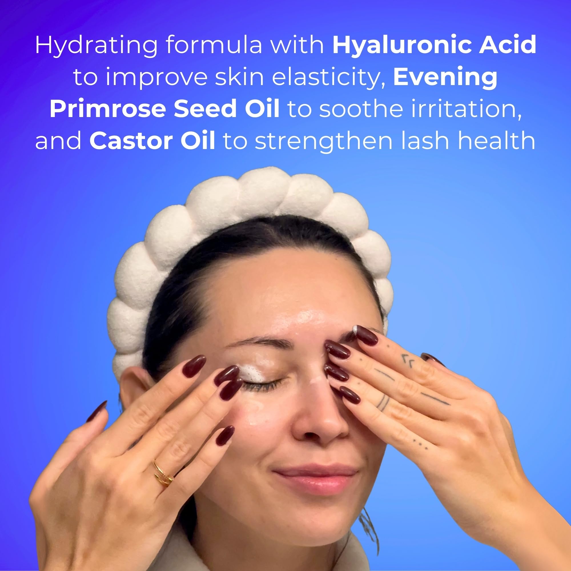 Lid & Lash Cleanser for Eyelid Hygiene - Gentle Formula to Remove Buildup, Dirt, Oil & Makeup - Perfect for Daily Eye Care & Sensitive Skin